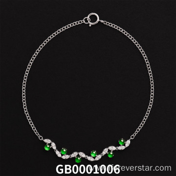 Natural glassy Jadeite Jade Happiness & Prosperity Bracelet